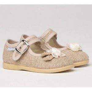 ANGELITOS LINEN MARY JANE SPANISH SHOES.